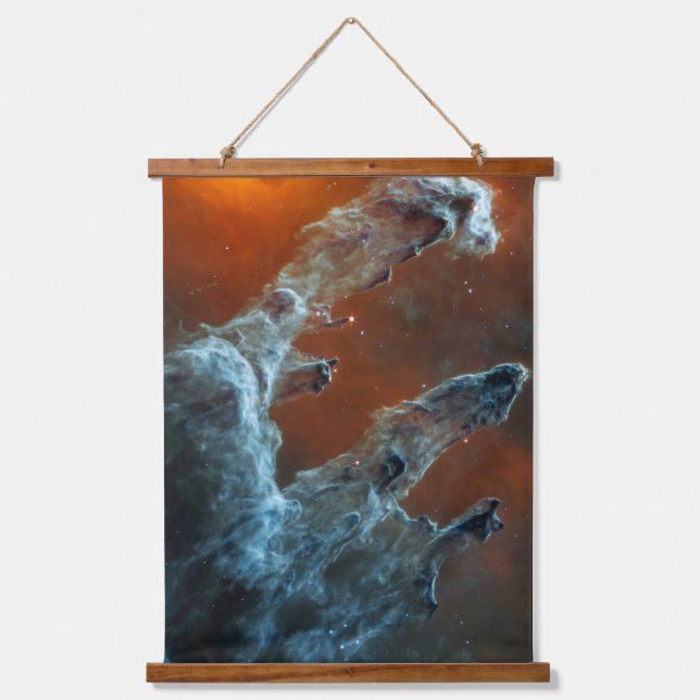 Mid-Infrared The Pillars Of Creation. Hanging Tapestry (Front)