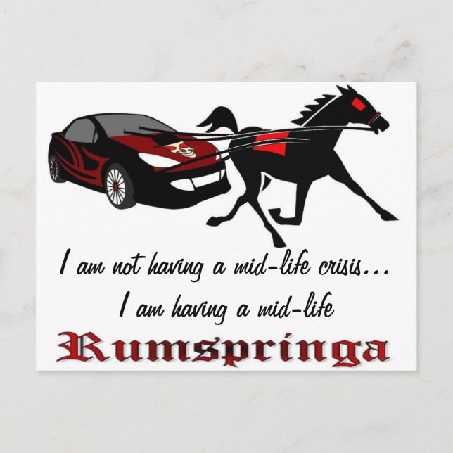 Mid-Life Rumspringa Postcard (Front)