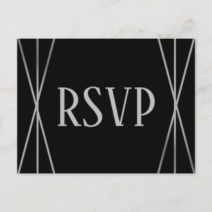 Mid Mod B&G Design- RSVP/Dinner Choices Postcard