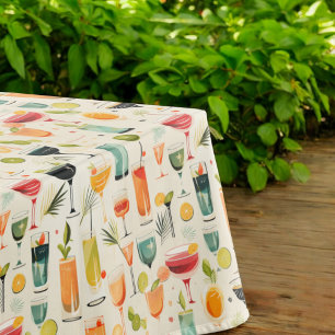 Mid Mod Cocktail Party Tablecloth 
