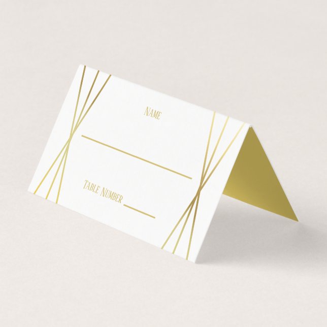 Mid Mod Design - Place Card (Front)