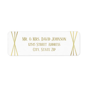 Mid Mod Design - Return Address Label