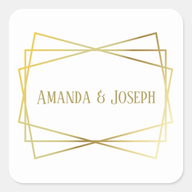 Mid Mod Design - Square Sticker (Front)