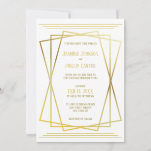 Mid Mod Design - Wedding Invitation
