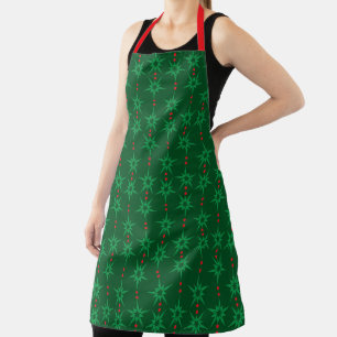 Mid Mod Garland Green Large Apron