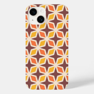 Mid Mod Geometric Star Pattern Case-Mate iPhone 14 Case