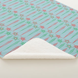 Mid Mod Icicles Sherpa Blanket (3 Sizes)