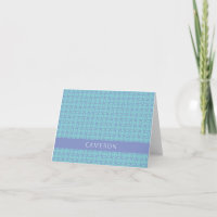 Mid Mod Line Art Pattern Light Blue Personalised