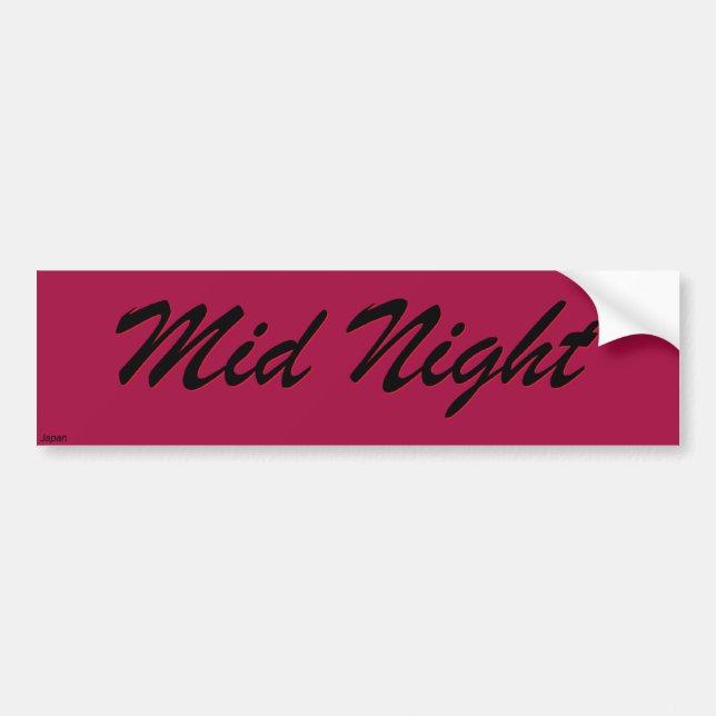 Mid Night Racing Sticker (Front)