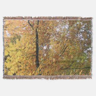 Mid October trees 2 Throw Blanket