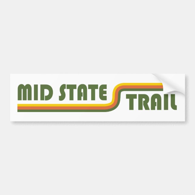 Mid State Trail Pennsylvania Bumper Sticker (Front)