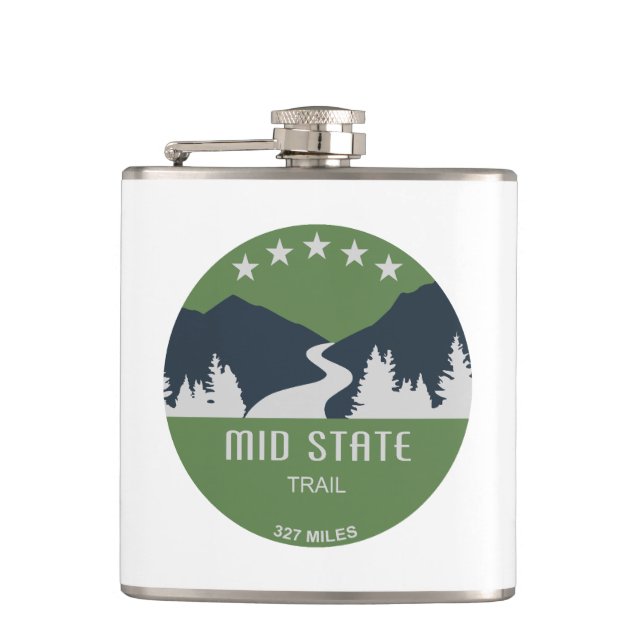 Mid State Trail Pennsylvania Hip Flask (Front)