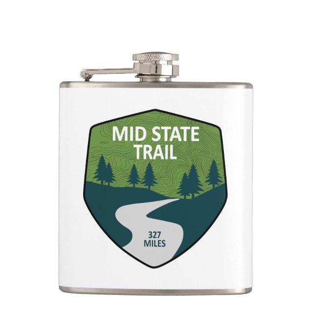 Mid State Trail Pennsylvania Hip Flask (Front)