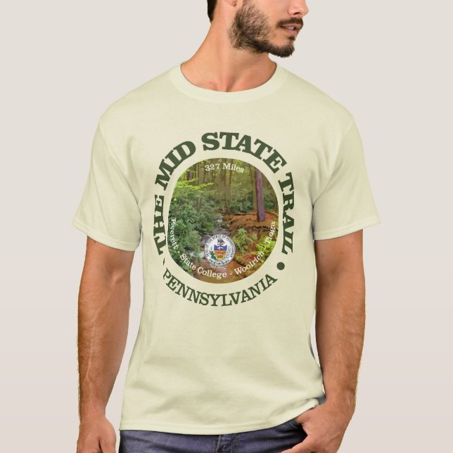 Mid State Trail (rd) T-Shirt (Front)