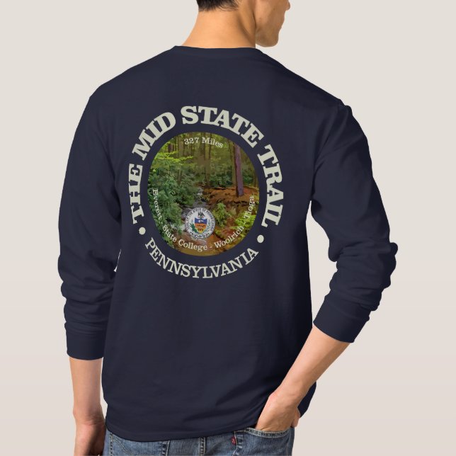 Mid State Trail (rd) T-Shirt (Back)