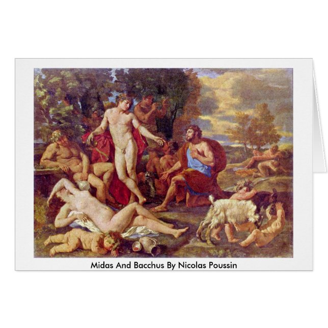 Midas And Bacchus By Nicolas Poussin (Front Horizontal)