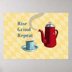 Midcentury Coffee Sign l Retro