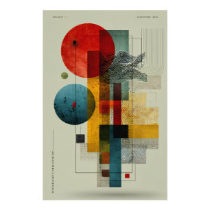 Midcentury Geometric Abstract Art Photo Print