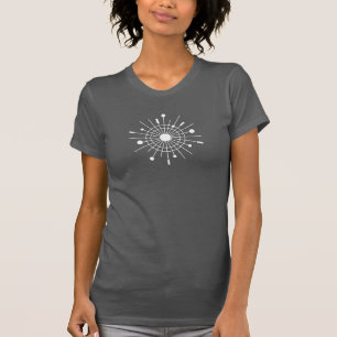 Midcentury Mod Atomic Sputnik Christmas Snowflake T-Shirt