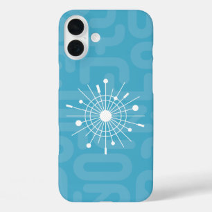 Midcentury MOD Cool Yule Atomic Sputnik Christmas iPhone 16 Plus Case