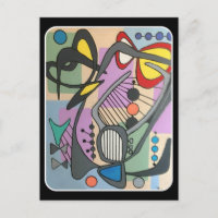 'MidCentury Mod Spider Song' painting on a