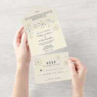 Midcentury Modern Atomic Age Retro Style Wedding