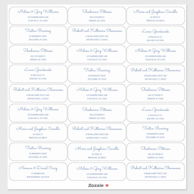 Midcentury Modern MCM Guest Address Label (Sheet)