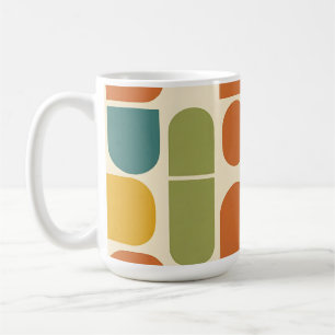 Midcentury Modern Organic Shapes Pattern Coffee Mug