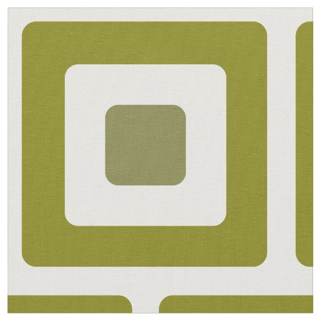 Midcentury Modern Rounded Blocks in Puke Fabric (Close Up)