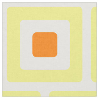 Midcentury Modern Rounded Blocks in Yellow Fabric