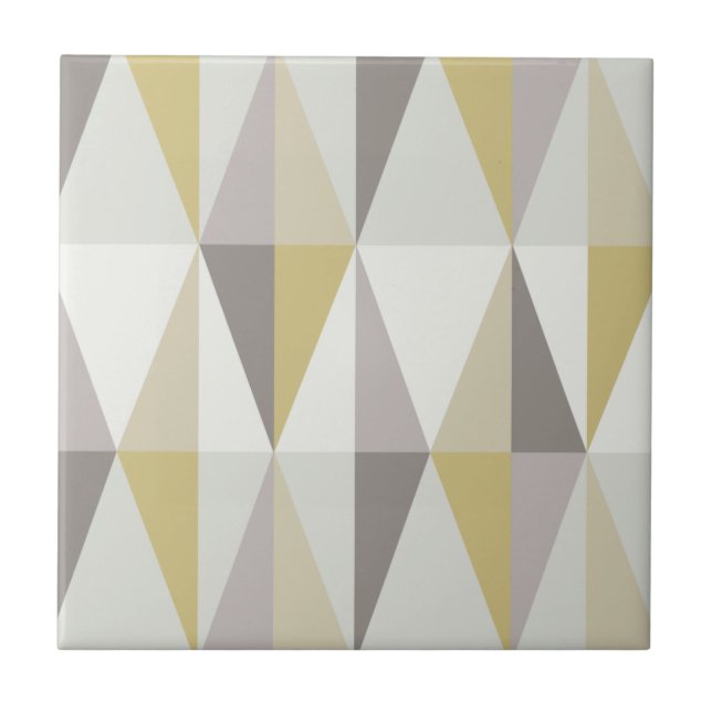 MidCentury Modern Triangles Gold Tile (Front)