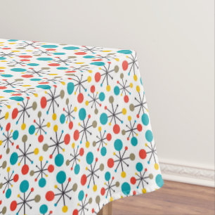 MidCentury Modern Vintage Retro Abstract Dinner Tablecloth