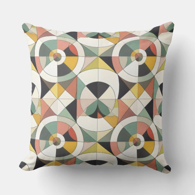 Midcentury Orbit Geometric Cushion (Front)