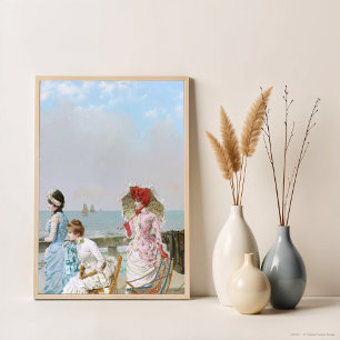Midday at the sea by Vittorio Matteo Corcos Photo Print