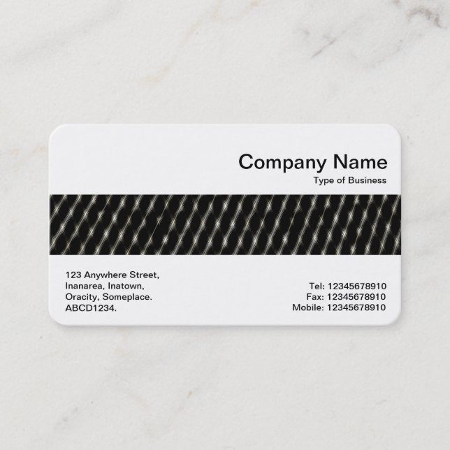 Middle Band - Abstract Net Business Card (Front)