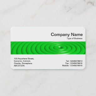 Middle Band - Concentric Rings - Grey Business Car Card