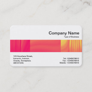 Middle Band - Electric Peach Business Card