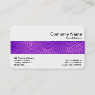 Middle Band - Electric Rain Purple Business Card