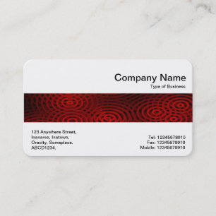 Middle Band - Electric Rain Red Business Card