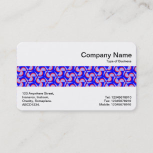 Middle Band - Geometric Abstract Pattern Business Card