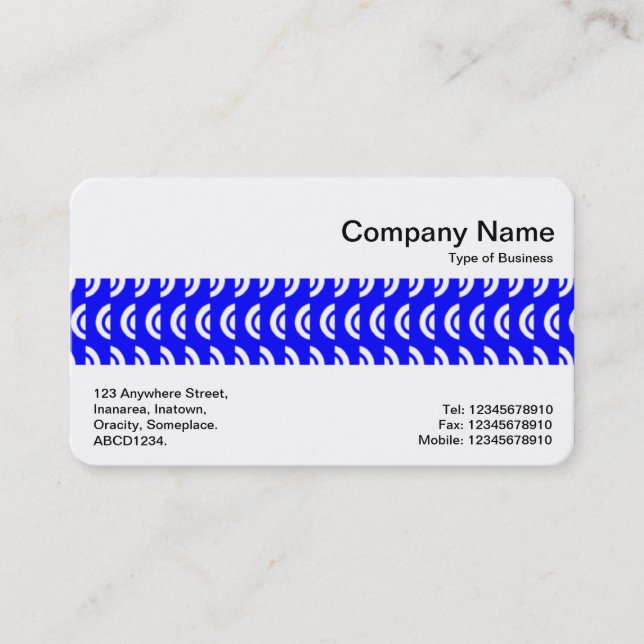 Middle Band - Geometric Pattern Business Card (Front)