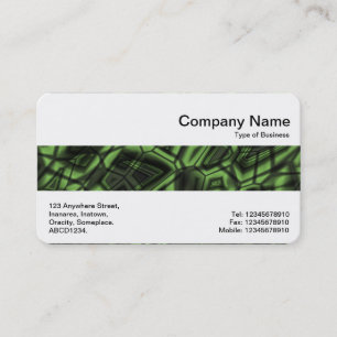 Middle Band - Green Abstract Business Card