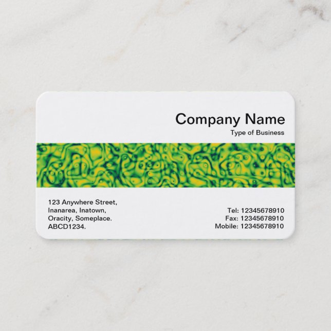 Middle Band - Green Impression Business Card (Front)