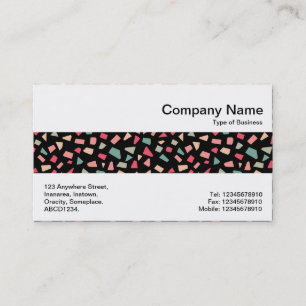 Middle Band - Shards - Colour 01 on Black Business Card