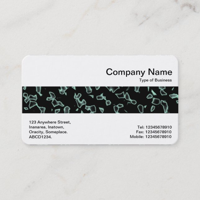Middle Band - Smoky Fragments Abstract Business Card (Front)