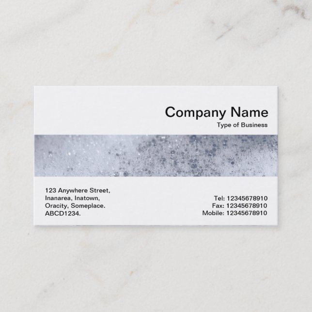 Middle Band - Soap Bubbles 02 Business Card (Front)