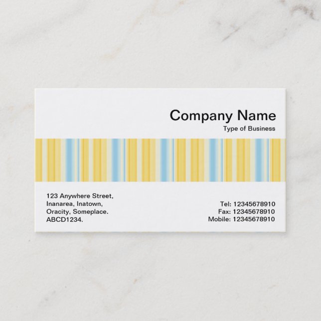 Middle Band - Stripes 310515 (01) Business Card (Front)