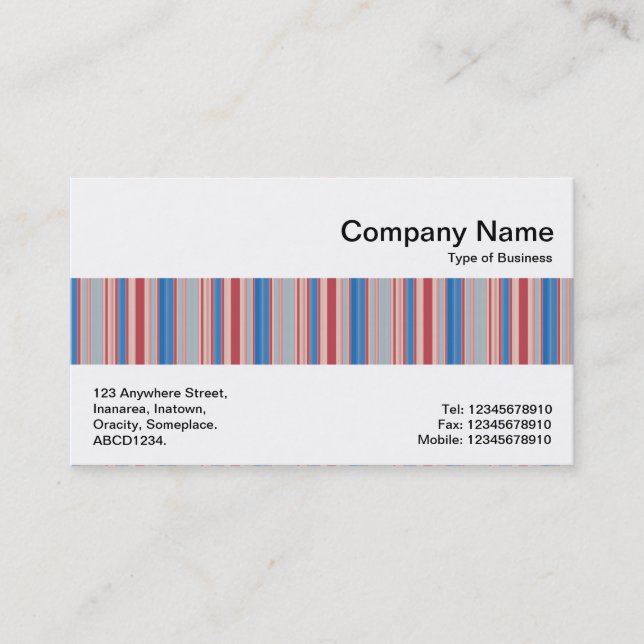 Middle Band - Stripes 310515 (13) Business Card (Front)