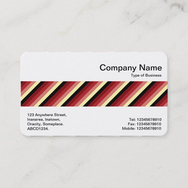 Middle Band - Stripes Business Card (Front)