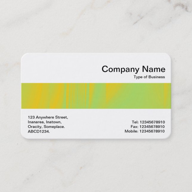 Middle Band - Subtle Texture Business Card (Front)